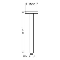 Hansgrohe AXOR Universal Circular Handtuchhaken doppelt, 55x83mm, Chrom... HANSGROHE-42812000 4059625367315 (Abb. 1)
