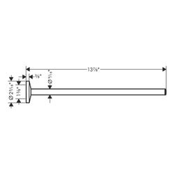 Hansgrohe AXOR Universal Circular Handtuchhalter, 354mm, Metall, Mattschwarz... HANSGROHE-42826670 4059625367476 (Abb. 1)
