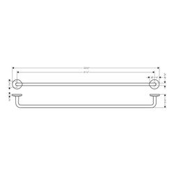 Hansgrohe AXOR Universal Circular Badetuchhalter 855mm, 800mm Bohrabstand, Metall, ... HANSGROHE-42880830 4059625387597 (Abb. 1)