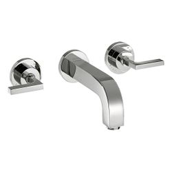 Hansgrohe AXOR Citterio 3-Loch Waschtischarmatur UP für Wandm, Auslauf 222mm, Hebel... HANSGROHE-39147000 4011097400365 (Abb. 1)