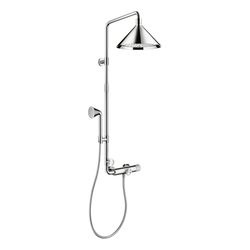 Hansgrohe AXOR Showers/Front Showerpipe, Thermostat, Kopfbrause 240mm, 21l/min, 2je... HANSGROHE-26020000 4011097726045 (Abb. 1)