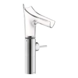 Hansgrohe AXOR Starck V Einhebel-Waschtischmischer 220mm, 4l/min, Glasauslauf für A... HANSGROHE-12114000 4011097771489 (Abb. 1)