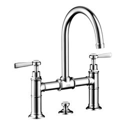 Hansgrohe AXOR Montreux 2-Griff Waschtischarmatur 220mm, 5l/min, Hebelgriff, Zugsta... HANSGROHE-16511800 4011097879505 (Abb. 1)