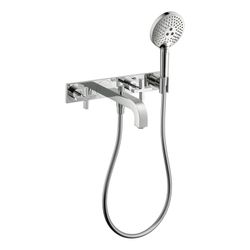 Hansgrohe AXOR Wannenarmatur Citterio 3-Loch Unterputz Wandmontage, Handbrause, Kre... HANSGROHE-39441000 4011097488769 (Abb. 1)