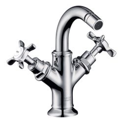 Hansgrohe AXOR Montreux 2-Griff Bidetarmatur, 7,5l/min, Kreuzgriffen, Zugstangen-Ab... HANSGROHE-16520000 4011097515366 (Abb. 1)