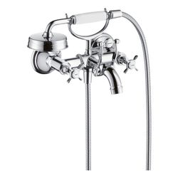 Hansgrohe AXOR Montreux 2-Griff Wannenarmatur Aufputz, 20l/min, Kreuzgriffen, Chrom... HANSGROHE-16540000 4011097515496 (Abb. 1)
