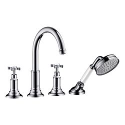 Hansgrohe AXOR Montreux 4-Loch Fliesenrandarmatur, 21l/min, Kreuzgriffen, Chrom... HANSGROHE-16544000 4011097509525 (Abb. 1)