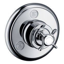 Hansgrohe AXOR Montreux Ab- und Umstellventil Trio/ Quattro Unterputz, Kreuzgriff, ... HANSGROHE-16830300 4011097975207 (Abb. 1)