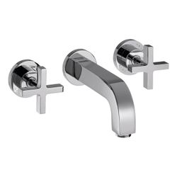 Hansgrohe AXOR Citterio 3-Loch Waschtischarmatur UP für Wandm, Auslauf 162mm, Kreuz... HANSGROHE-39313000 4011097400648 (Abb. 1)