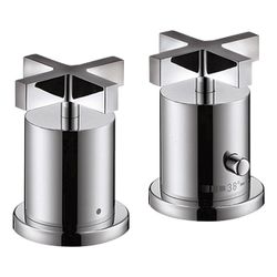 Hansgrohe AXOR Wannenrandarmatur Citterio 2-Loch, Thermostat, Kreuzgriffen, Chrom... HANSGROHE-39480000 4011097488844 (Abb. 1)