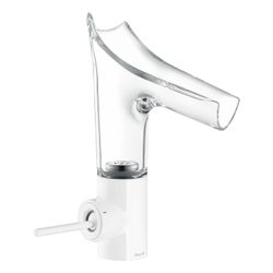 Hansgrohe AXOR Starck V Einhebel-Waschtischmischer 140mm, 4l/min, Glasauslauf, Abla... HANSGROHE-12112450 4011097760810 (Abb. 1)
