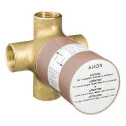 Hansgrohe AXOR Grundkörper für Quattro 4-Wege Umstellventil Unterputz, DN 20, 65l/m... HANSGROHE-16930180 4059625032190 (Abb. 1)