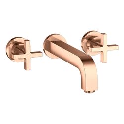 Hansgrohe AXOR Citterio 3-Loch Waschtischarmatur UP für Wandm, Auslauf 222mm, Kreuz... HANSGROHE-39143300 4011097916477 (Abb. 1)
