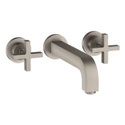 Hansgrohe AXOR Citterio 3-Loch Waschtischarmatur UP für Wandm, Auslauf 222mm, Kreuz... HANSGROHE-39143800 4011097916408 (Abb. 1)