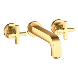 Hansgrohe AXOR Citterio 3-Loch Waschtischarmatur UP für Wandm, Auslauf 222mm, Kreuz... HANSGROHE-39143990 4011097916453 (Abb. 1)