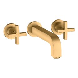 Hansgrohe AXOR Citterio 3-Loch Waschtischarmatur UP für Wandm, Auslauf 222mm, Kreuz... HANSGROHE-39143950 4011097916330 (Abb. 1)