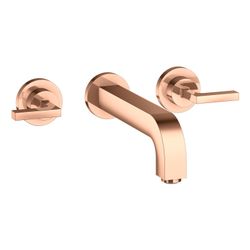 Hansgrohe AXOR Citterio 3-Loch Waschtischarmatur UP für Wandm, Auslauf 222mm, Hebel... HANSGROHE-39147300 4011097916774 (Abb. 1)