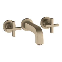 Hansgrohe AXOR Citterio 3-Loch Waschtischarmatur UP für Wandm, Auslauf 162mm, Kreuz... HANSGROHE-39313820 4011097917436 (Abb. 1)