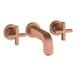 Hansgrohe AXOR Citterio 3-Loch Waschtischarmatur UP für Wandm, Auslauf 162mm, Kreuz... HANSGROHE-39313310 4011097917443 (Abb. 1)