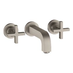 Hansgrohe AXOR Citterio 3-Loch Waschtischarmatur UP für Wandm, Auslauf 162mm, Kreuz... HANSGROHE-39313800 4011097917450 (Abb. 1)