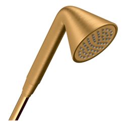 Hansgrohe AXOR Showers/Front Handbrause 85mm, 8,2l/min, 1jet EcoSmart, Brushed Gold... HANSGROHE-26025250 4011097836867 (Abb. 1)