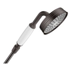 Hansgrohe AXOR Montreux Handbrause 100mm, 16l/min, 1jet, Brushed Black Chrome... HANSGROHE-16320340 4011097878546 (Abb. 1)