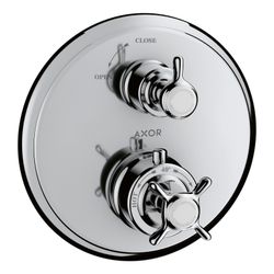 Hansgrohe AXOR Montreux Thermostat Unterputz, 25l/min, Kreuzgriff, Absperrventil, C... HANSGROHE-16800000 4011097515724 (Abb. 1)