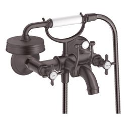 Hansgrohe AXOR Montreux 2-Griff Wannenarmatur Aufputz, 20l/min, Kreuzgriffen, Brush... HANSGROHE-16540340 4011097881508 (Abb. 1)