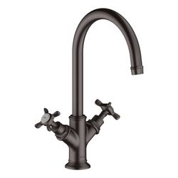 Hansgrohe AXOR Montreux 2-Griff Waschtischarmatur 210mm, 5l/min, Kreuzgriffen, Abla... HANSGROHE-16506340 4011097879192 (Abb. 1)