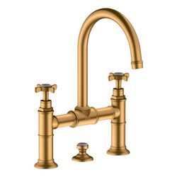 Hansgrohe AXOR Montreux 2-Griff Waschtischarmatur 220mm, 5l/min, Kreuzgriffen, Zugs... HANSGROHE-16510250 4011097879352 (Abb. 1)