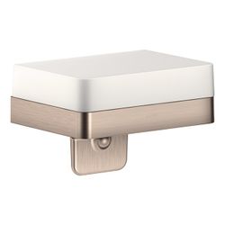 Hansgrohe AXOR Universal Softsquare Lotionspender, Ablage, 180ml, Metall/Glas, Brus... HANSGROHE-42819820 4011097794952 (Abb. 1)
