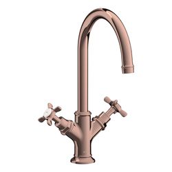 Hansgrohe AXOR Montreux 2-Griff Waschtischarmatur 210mm, 5l/min, Kreuzgriffen, Zugs... HANSGROHE-16502300 4011097879048 (Abb. 1)