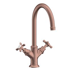 Hansgrohe AXOR Montreux 2-Griff Waschtischarmatur 210mm, 5l/min, Kreuzgriffen, Zugs... HANSGROHE-16502310 4011097878973 (Abb. 1)