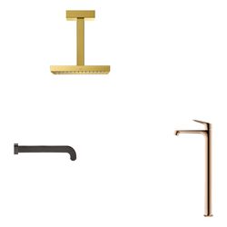 Hansgrohe AXOR ShowerSolutions Kopfbrause, 12l/min, 240x240mm, 1jet, Deckenanschlus... HANSGROHE-10929990 4011097833729 (Abb. 1)