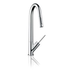 Hansgrohe AXOR Starck Einhebel-Küchenmischer, Ausziehbrause, ComfortZone 270, Chrom... HANSGROHE-10821000 4011097688565 (Abb. 1)