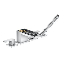Hansgrohe AXOR MyEdition 4-Loch Wannenrandarmatur, 22l/min, ohne Platte, Chrom... HANSGROHE-47432000 4059625186176 (Abb. 1)