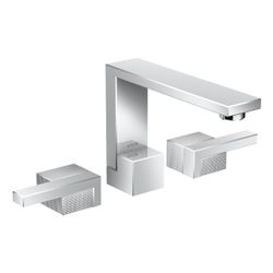 Hansgrohe AXOR Edge 3-Loch Waschtischarmatur 130mm, 5l/min, Push-Open Ablaufgarnitu... HANSGROHE-46051000 4059625149300 (Abb. 1)