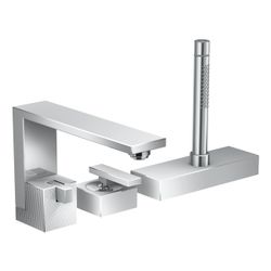 Hansgrohe AXOR Edge 3-Loch Einhebel-Wannenrandmischer, 20l/min, Diamantschliff, Chr... HANSGROHE-46431000 4059625149225 (Abb. 1)