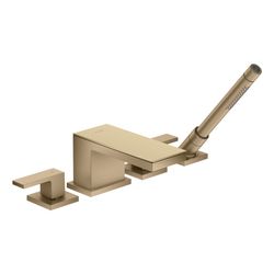 Hansgrohe AXOR MyEdition 4-Loch Wannenrandarmatur, 22l/min, ohne Platte, Brushed Br... HANSGROHE-47432140 4059625212509 (Abb. 1)