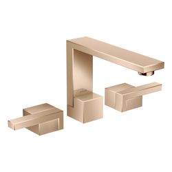 Hansgrohe AXOR Edge 3-Loch Waschtischarmatur 130mm, 5l/min, Push-Open Ablaufgarnitu... HANSGROHE-46051300 4059625265260 (Abb. 1)