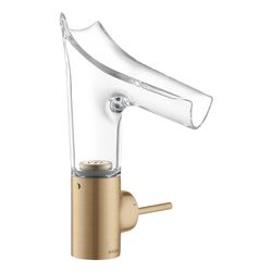 Hansgrohe AXOR Starck V Einhebel-Waschtischmischer 140mm, 4l/min, Glasauslauf, Abla... HANSGROHE-12112140 4011097821474 (Abb. 1)