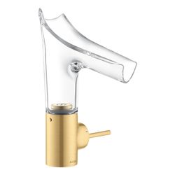 Hansgrohe AXOR Starck V Einhebel-Waschtischmischer 140mm, 4l/min, Glasauslauf, Abla... HANSGROHE-12112250 4011097821498 (Abb. 1)