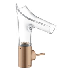 Hansgrohe AXOR Starck V Einhebel-Waschtischmischer 140mm, 4l/min, Glasauslauf, Abla... HANSGROHE-12112310 4011097821511 (Abb. 1)