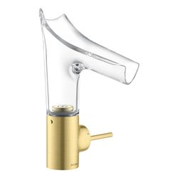 Hansgrohe AXOR Starck V Einhebel-Waschtischmischer 140mm, 4l/min, Glasauslauf, Abla... HANSGROHE-12112950 4011097821450 (Abb. 1)