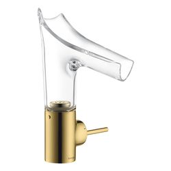 Hansgrohe AXOR Starck V Einhebel-Waschtischmischer 140mm, 4l/min, Glasauslauf, Abla... HANSGROHE-12112990 4011097821573 (Abb. 1)
