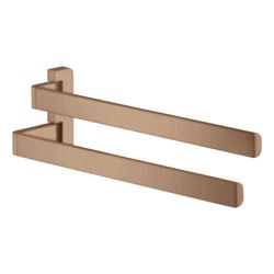 Hansgrohe AXOR Universal Softsquare Handtuchhalter zweiarmig, 409mm, Metall, Brushe... HANSGROHE-42821310 4011097824918 (Abb. 1)