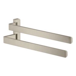 Hansgrohe AXOR Universal Softsquare Handtuchhalter zweiarmig, 409mm, Metall, Brushe... HANSGROHE-42821820 4011097794938 (Abb. 1)