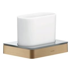 Hansgrohe AXOR Universal Softsquare Zahnputzbecher, Wandmontage, Metall/Glas, Brush... HANSGROHE-42834140 4011097827889 (Abb. 1)