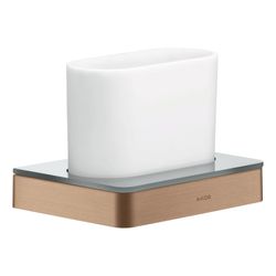 Hansgrohe AXOR Universal Softsquare Zahnputzbecher, Wandmontage, Metall/Glas, Brush... HANSGROHE-42834310 4011097827940 (Abb. 1)