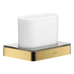 Hansgrohe AXOR Universal Softsquare Zahnputzbecher, Wandmontage, Metall/Glas, Polis... HANSGROHE-42834990 4011097828060 (Abb. 1)